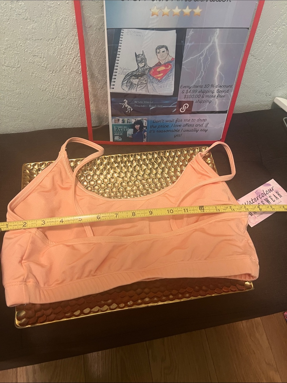 #2462**Peach Bralette — Women’s Sleep & Intimates - Picture 3 of 17